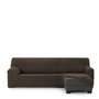 Housse pour chaise longue accoudoir court droit Eysa THOR Marron 110 x 110 x 310 cm