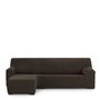 Housse pour chaise longue accoudoir long gauche Eysa THOR Marron 110 x 110 x 310 cm