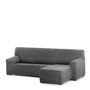 Housse pour chaise longue accoudoir court droit Eysa ROC Gris foncé 120 x 120 x 360 cm