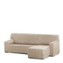 Housse pour chaise longue accoudoir court droit Eysa ROC Beige 120 x 120 x 360 cm