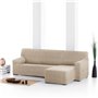 Housse pour chaise longue accoudoir court droit Eysa ROC Beige 120 x 120 x 360 cm