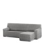 Housse pour chaise longue accoudoir court droit Eysa ROC Gris clair 120 x 120 x 360 cm