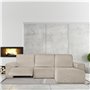 Housse pour chaise longue accoudoir court droit Eysa ROC Blanc 120 x 120 x 360 cm