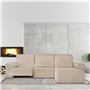 Housse pour chaise longue accoudoir court droit Eysa ROC Beige 120 x 120 x 360 cm