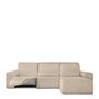 Housse pour chaise longue accoudoir court droit Eysa ROC Beige 120 x 120 x 360 cm