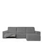 Housse pour chaise longue accoudoir court droit Eysa ROC Gris clair 120 x 120 x 360 cm