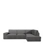 Housse pour chaise longue accoudoir long droit Eysa ROC Gris foncé 110 x 120 x 500 cm