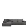 Housse pour chaise longue accoudoir long gauche Eysa ROC Gris foncé 110 x 120 x 500 cm