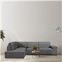 Housse pour chaise longue accoudoir long gauche Eysa ROC Gris foncé 110 x 120 x 500 cm