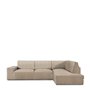 Housse pour chaise longue accoudoir long droit Eysa ROC Beige 110 x 120 x 500 cm