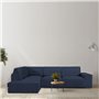 Housse pour chaise longue accoudoir long gauche Eysa ROC Bleu 110 x 120 x 500 cm