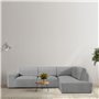 Housse pour chaise longue accoudoir long droit Eysa ROC Gris clair 110 x 120 x 500 cm