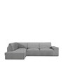 Housse pour chaise longue accoudoir long gauche Eysa ROC Gris clair 110 x 120 x 500 cm