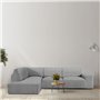 Housse pour chaise longue accoudoir long gauche Eysa ROC Gris clair 110 x 120 x 500 cm