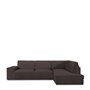 Housse pour chaise longue accoudoir long droit Eysa ROC Marron 110 x 120 x 500 cm