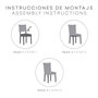 Housse de Chaise Eysa ROC Bleu 50 x 60 x 50 cm 2 Unités