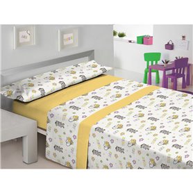 Parure de couette Hosteline FLO Multicouleur Lit 1 persone 2 Pièces