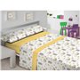 Parure de couette Hosteline FLO Multicouleur Lit 1 persone 2 Pièces