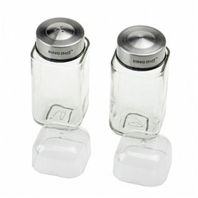 Salière avec couvercle KH1643 Transparent