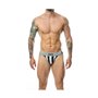 Tanga Mob Eroticwear Blanc Noir S