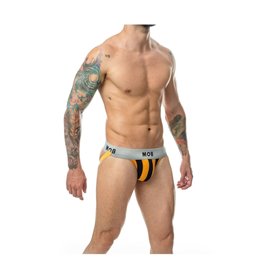 Tanga Mob Eroticwear Noir Orange S