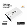 Power Bank approx! APPPB78EVW 7800 mAh 2 x USB Micro USB 5 V 1-2 A Blanc Noir/Blanc