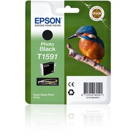 Epson Cartouche "Martin-pêcheur" - Encre UltraChrome Hi-Gloss2 Noir Photo
