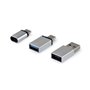 Adaptateur USB Equip 133475 Argenté (3 Unités) (1 Unité)