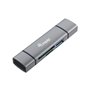 Equip 245460 lecteur de carte mémoire USB 3.2 Gen 1 (3.1 Gen 1) Type-A/Type-C Gris