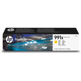 HP Cartouche dencre jaune PageWide 991X grande capacité authentique