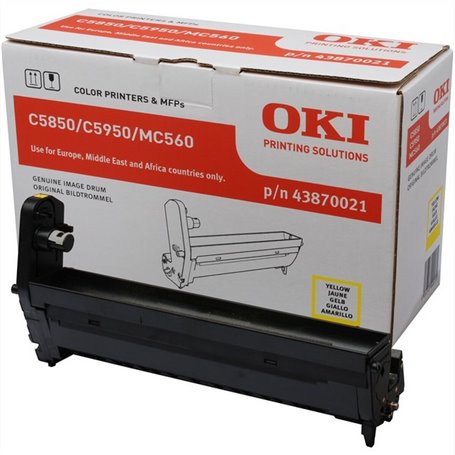 Toner OKI 43870021 Jaune Noir