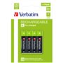 Verbatim 49514 pile domestique Batterie rechargeable AAA Hybrides nickel-métal (NiMH)