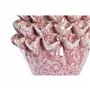 Vase DKD Home Decor Fleur Rose Turquoise 18 x 18 x 27 cm Grès 20 x 20 x 27 cm méditerranéen (2 Unités)