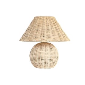 Lampe de bureau DKD Home Decor Naturel Rotin 220 V 50 W Alpino (30 x 30 x 31 cm)