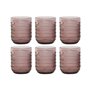 Set de Verres Home ESPRIT Rose Verre 240 ml (6 Unités)