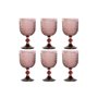 Set de Verres Home ESPRIT Rose Verre 325 ml (6 Unités)