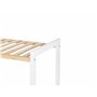 Etagère de salle de bains 35 x 30 x 70 cm Blanc Naturel Bambou Bois de pin
