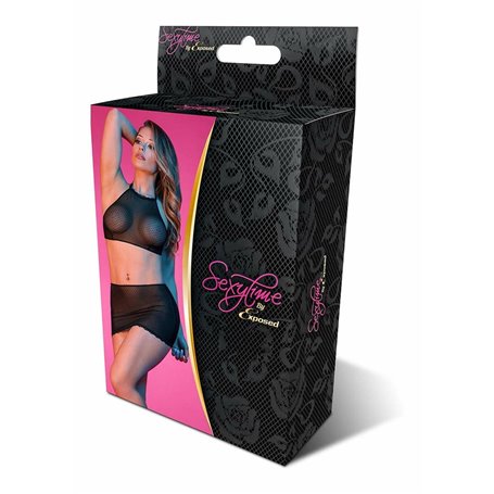 Ensemble de Lingerie Exposed Noir (L/XL)