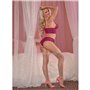 Ensemble de Lingerie Exposed Rose Bordeaux (L/XL)