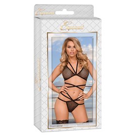 Ensemble de Lingerie Exposed Noir (L/XL)