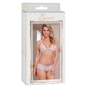 Ensemble de Lingerie Exposed Blanc (S/M)