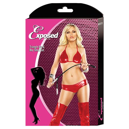 Ensemble de Lingerie Exposed Rouge (L/XL)