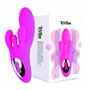 Vibrateur Rave G-Spot FeelzToys Clitoral & Labia Stimulation Rose