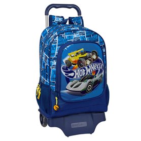 Cartable à roulettes Hot Wheels Sonny Blue marine 32 x 42 x 14 cm