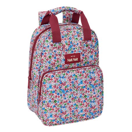 Cartable Nait Nait Flores coimbra burdeos Bordeaux 20 x 28 x 8 cm