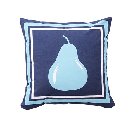 Coussin Benetton Bleu Poire 40 x 40 cm Carré