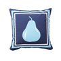 Coussin Benetton Bleu Poire 40 x 40 cm Carré