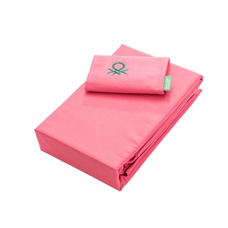 Jeu de draps Benetton Rose Individuel 3 Pièces