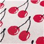 Couverture Benetton Rouge Beige Cerises 140 x 190 cm Acrylique