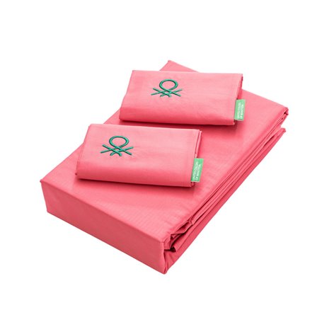 Jeu de draps Benetton Rose 4 Pièces